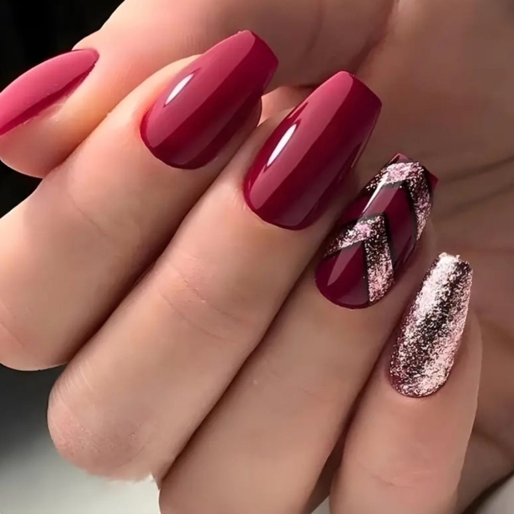 24 Pieces Fake Press On Nails